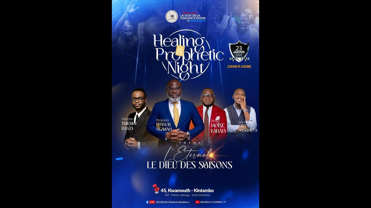 HEALING AND PROPHETIC NIGHT 🔥✨ Vendredi 23 Janvier 2026