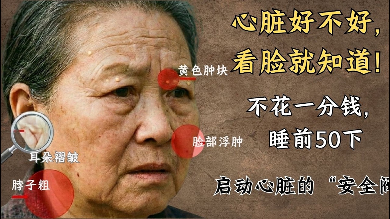 心脏好不好，看脸就知道！｜黄金强心三字诀｜不花一分钱，睡前50下，启动心脏安全阀！| 中医养生｜身体调理｜气血疏通｜经络养生｜针灸理疗｜【中医针灸理疗师Jimmy】