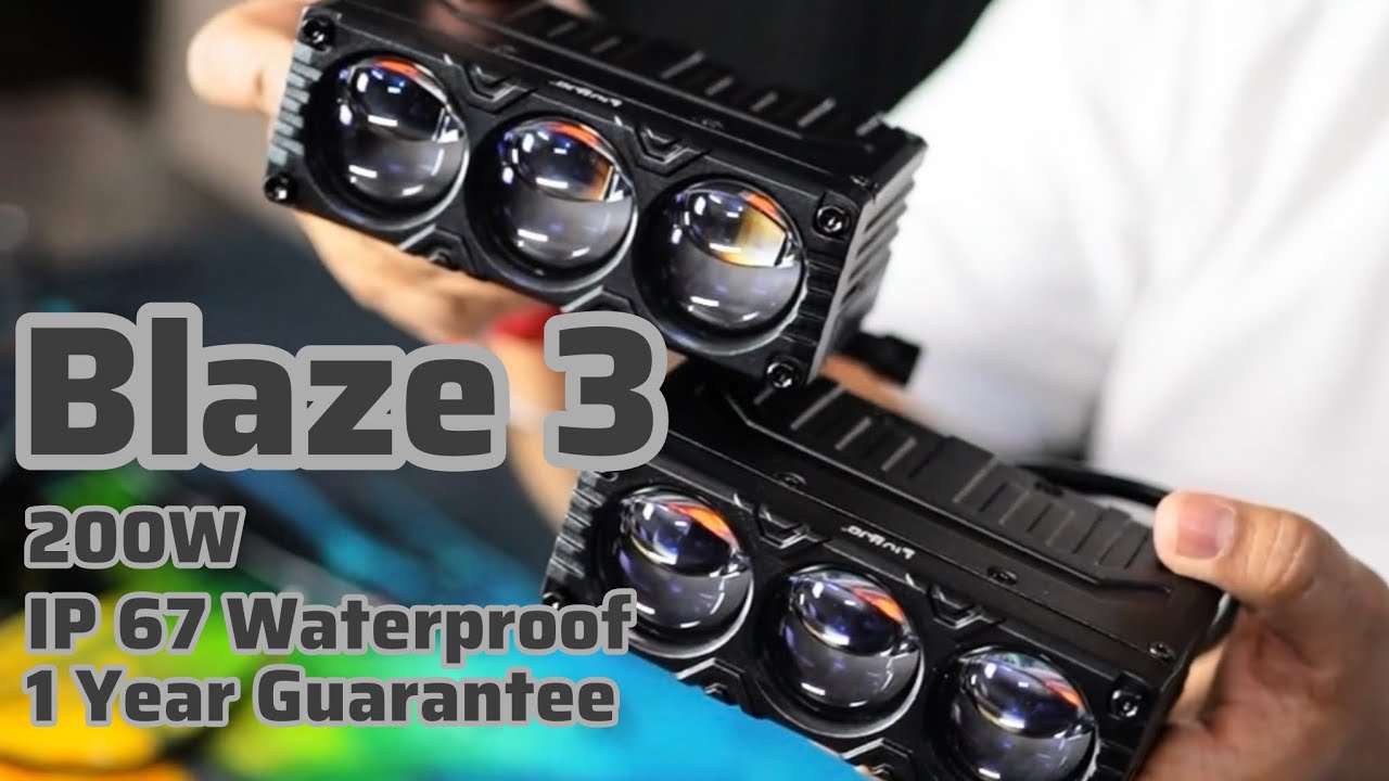 Blaze 3 from Liu Hjg – a powerful 200 Watt Tri-colour Grill Lights for Cars/Bus/Trucks 9871756323