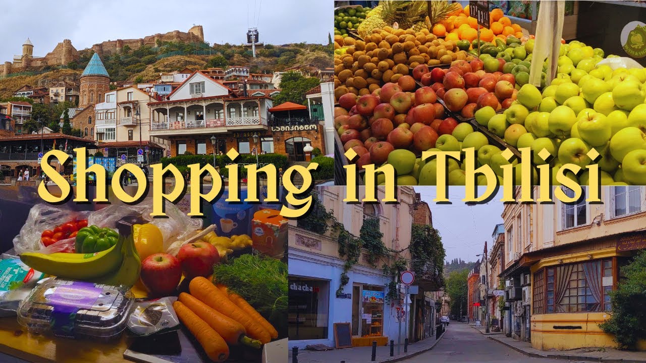 Grocery Shopping in Tbilisi! 🇬🇪 -  Market Tour, Prices, Exploring the City, & Food Haul