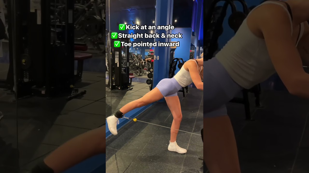 How to Properly Perform Cable Glute Kickbacks With Good Form (Exercise Tutorial)