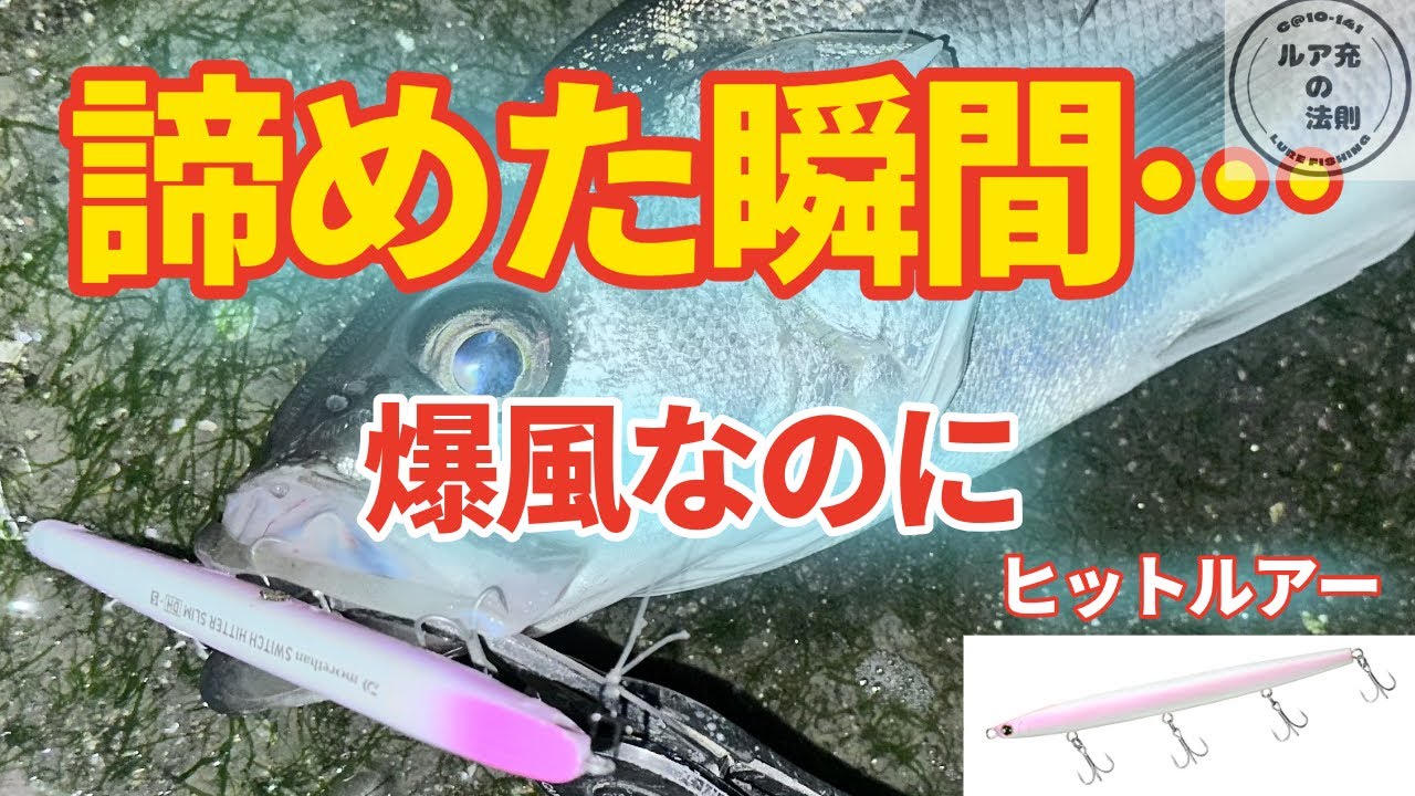 爆風バチ抜け…諦めた瞬間にシーバスが出た【スイッチヒッタースリムDH120S】