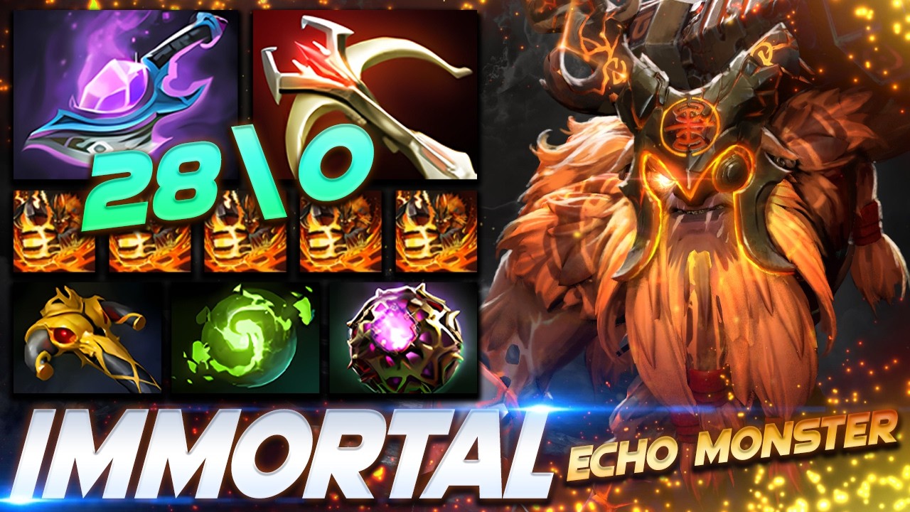 Earthshaker 28/0 Echo Boss - Dota 2 Pro Gameplay [Watch & Learn]
