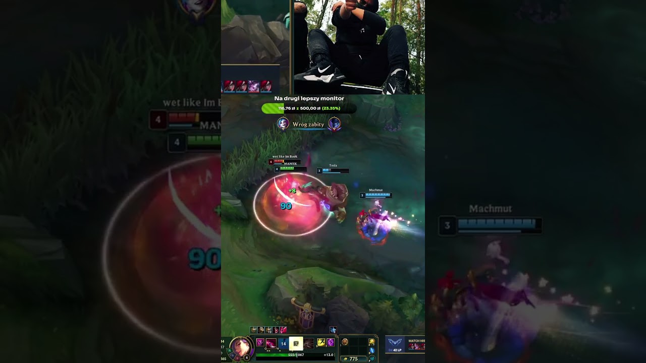 Kata jump over the wall trick | #smaniek on #Twitch #katarinaotp