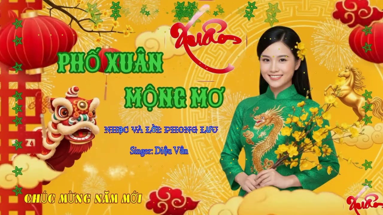 Nhạc Xuân Nghe Là Thấy tết | Nghe Nhạc Xuân May Mắn cả Năm. Nhac & Lời | Phong Lưu 