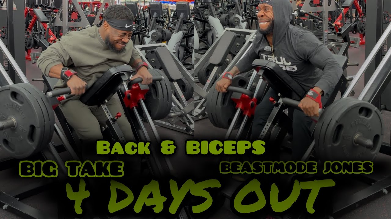 4 DAYS OUT | BACK TRAINING W/  @BeastmodeJones316 