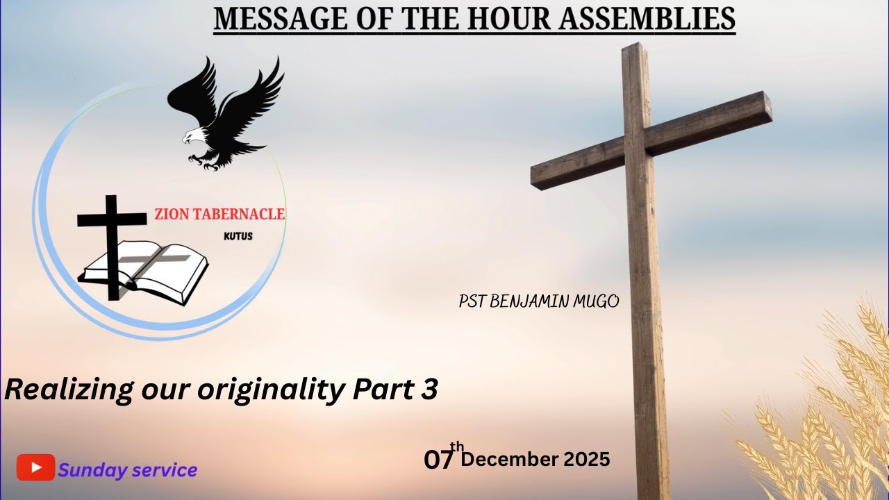 07/12/2025 || SUNDAY SERVICE || REALIZING OUR ORIGINALITY PART 3