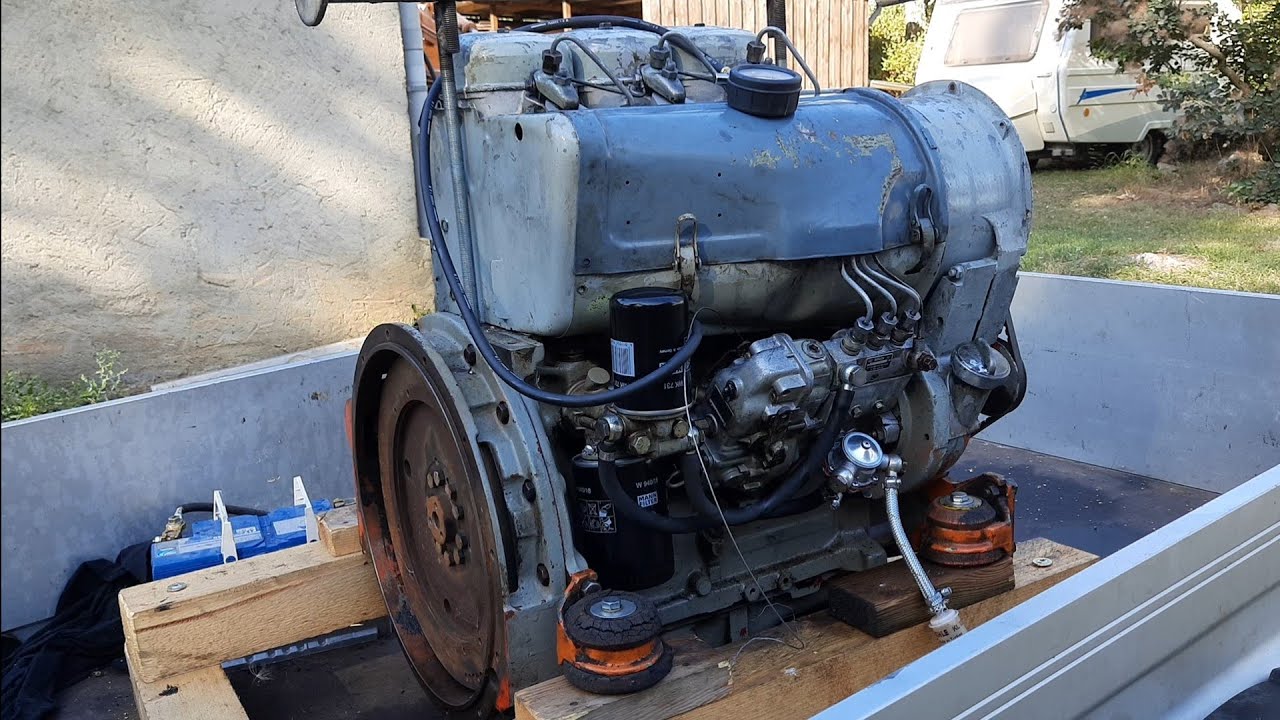 Deutz F3L 912   Testlauf nach DIY  Reparatur Einspritzpumpe