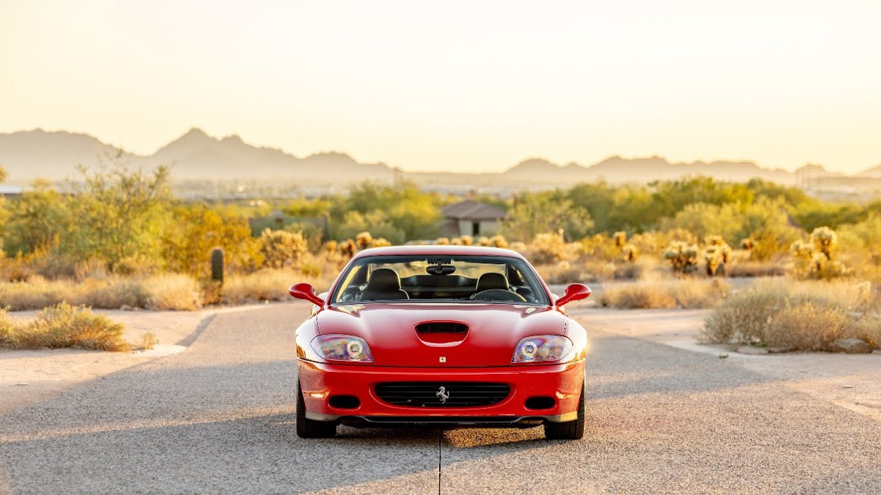 2002 Ferrari 575M Maranello 6-Speed Cold Start and Driving