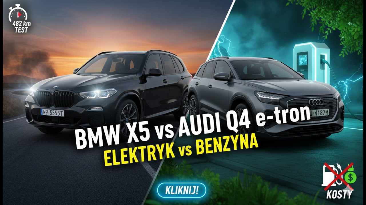 BMW X5 vs Audi Q4 e-tron: Spalinowa Legenda czy Elektryczna Przyszłość? [482 km TEST]