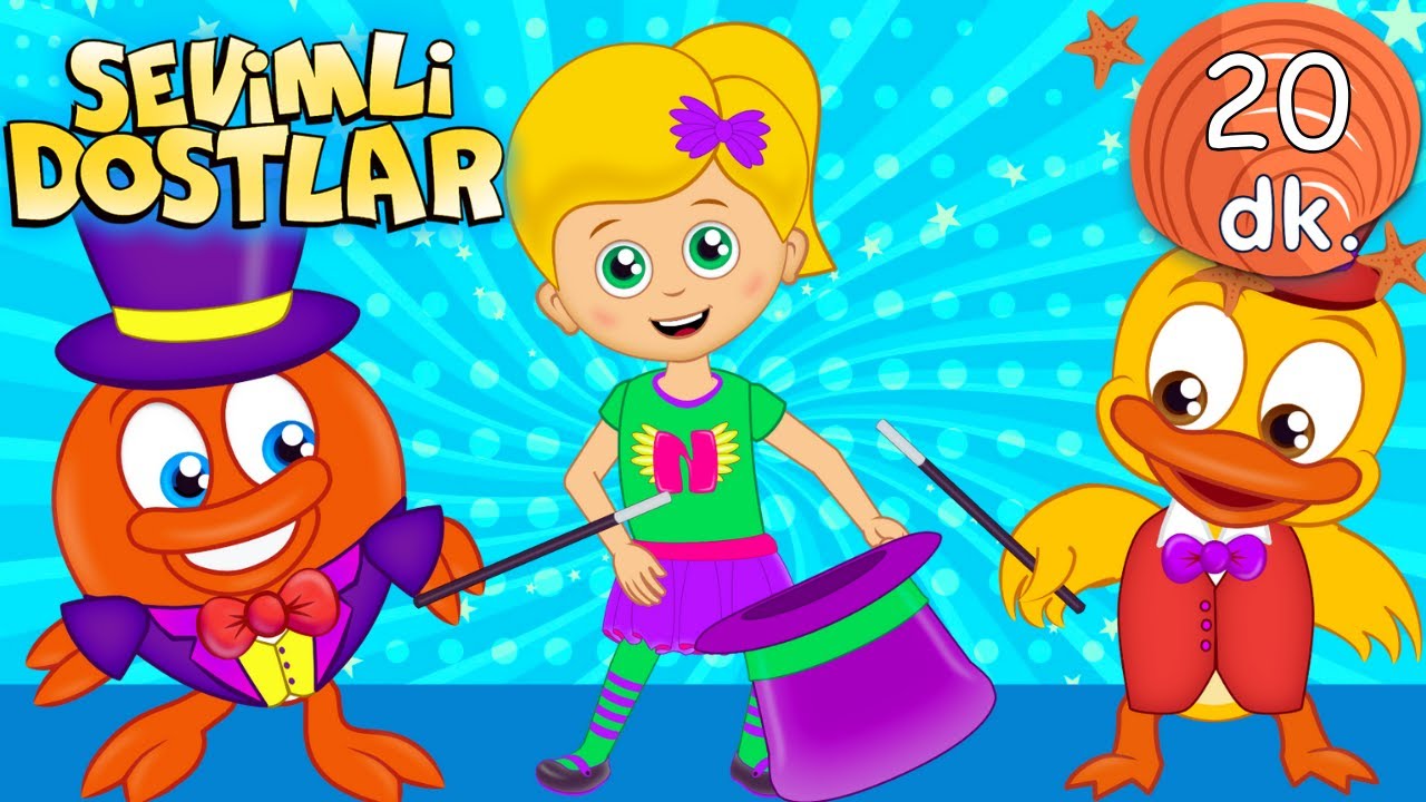 ABRAKADABRA🎩 🐇 Sevimli Dostlar ile Sihir Gösterisi🤩 Bebek ve Çocuk Şarkıları