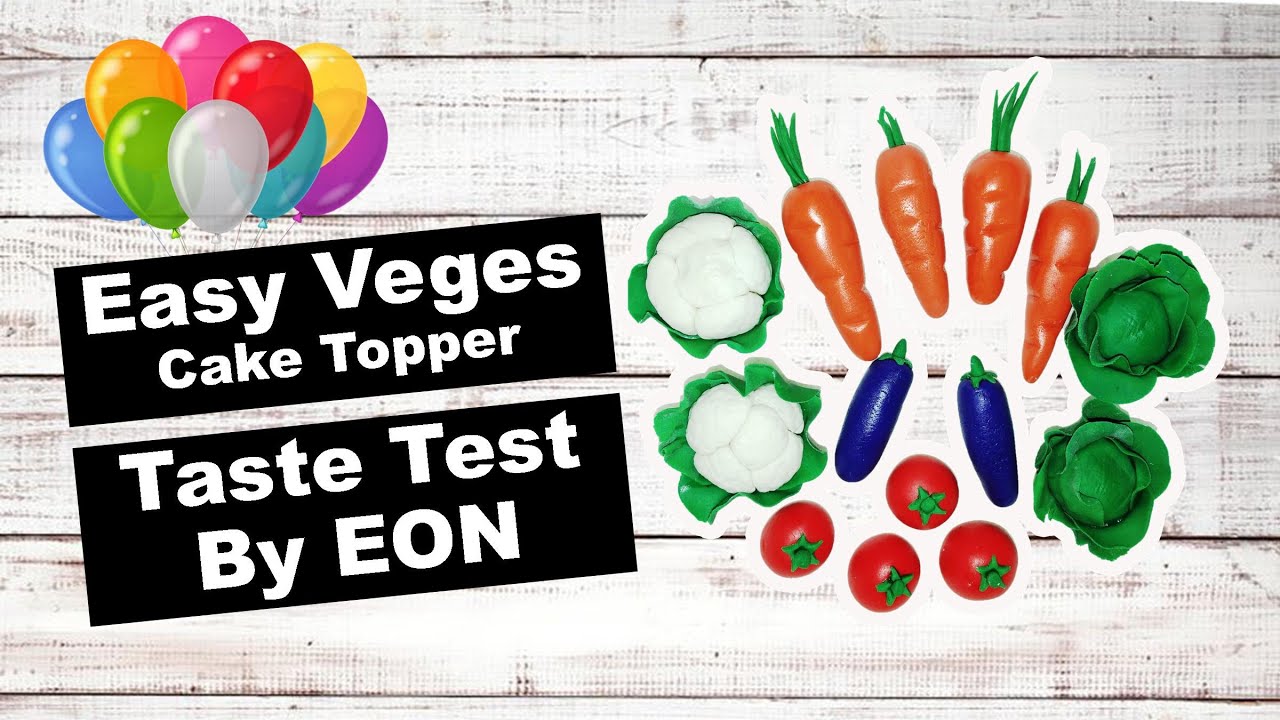 How to make Easy Fondant Vegetable Topper | Vanessa Canobas