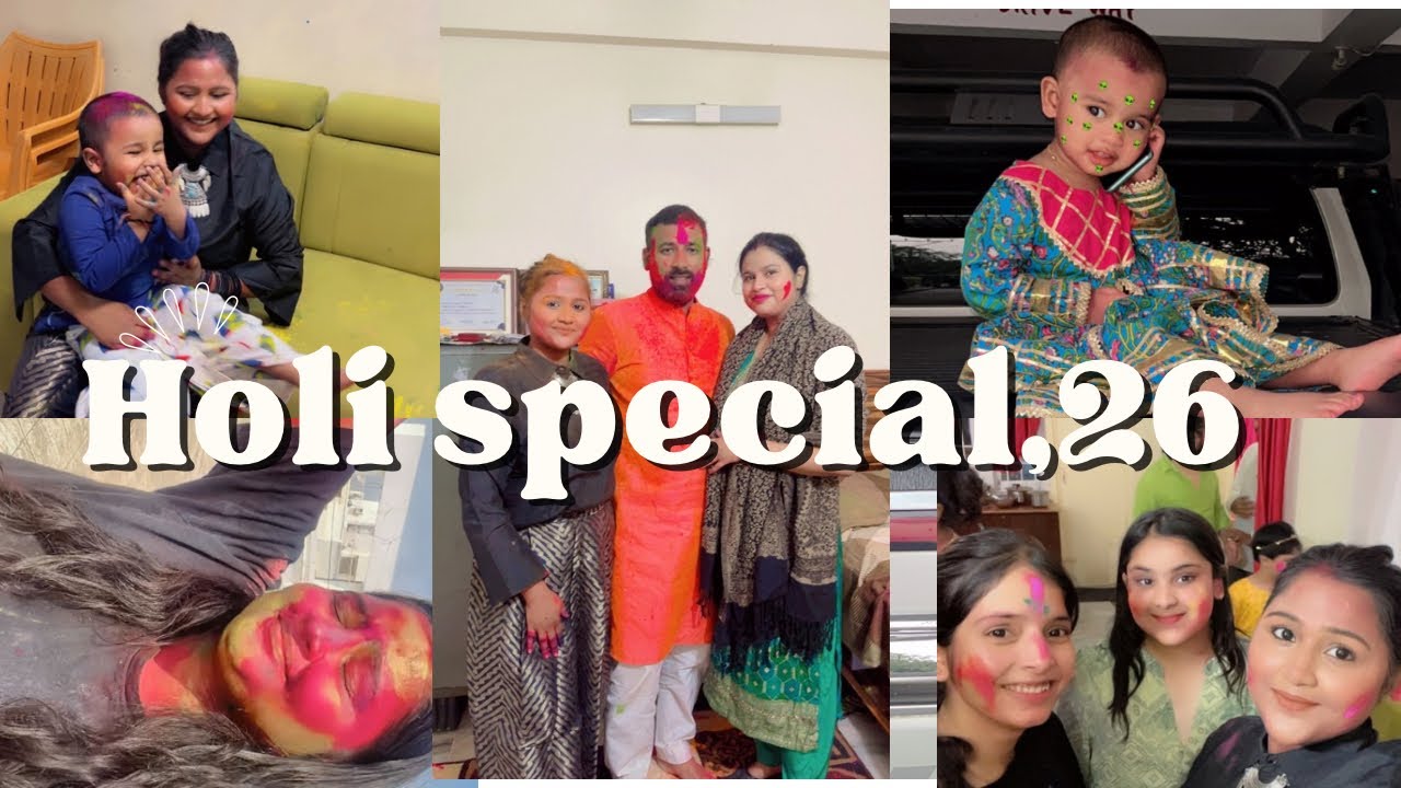 Happiest holi to everyone 2026 must watch   #minivlog #vlog #holi #viralvideo #viralvideo #youtube 
