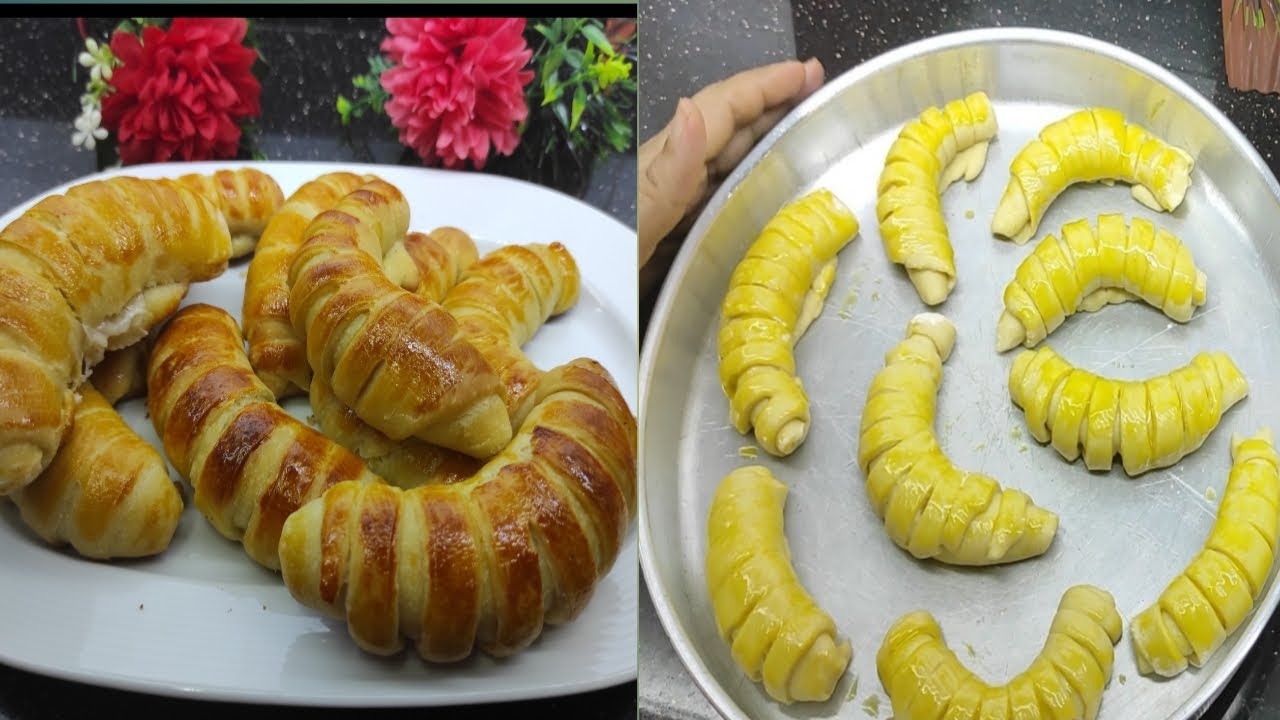 ياسلام على رولات الزبده أو محشيه بالجبن مع الشاي فى الصباح والمساء