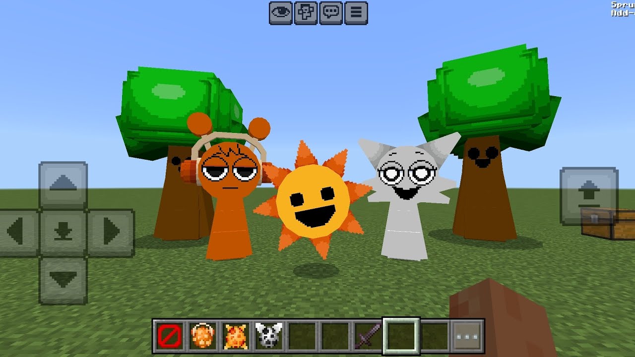 Sprunki Incredibox Phase 1 and 2 Mod in Minecraft PE 