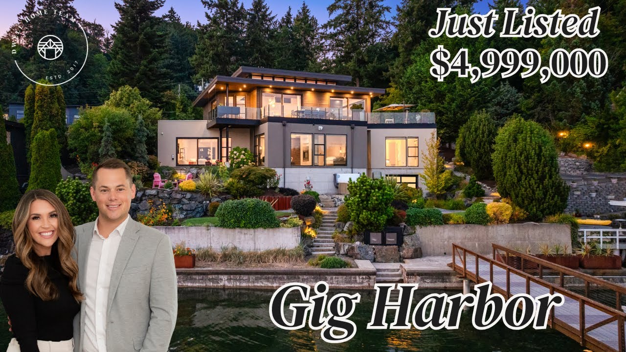 Tour this $4,999,000 home in Gig Harbor on the mouth of Wollochet Bay