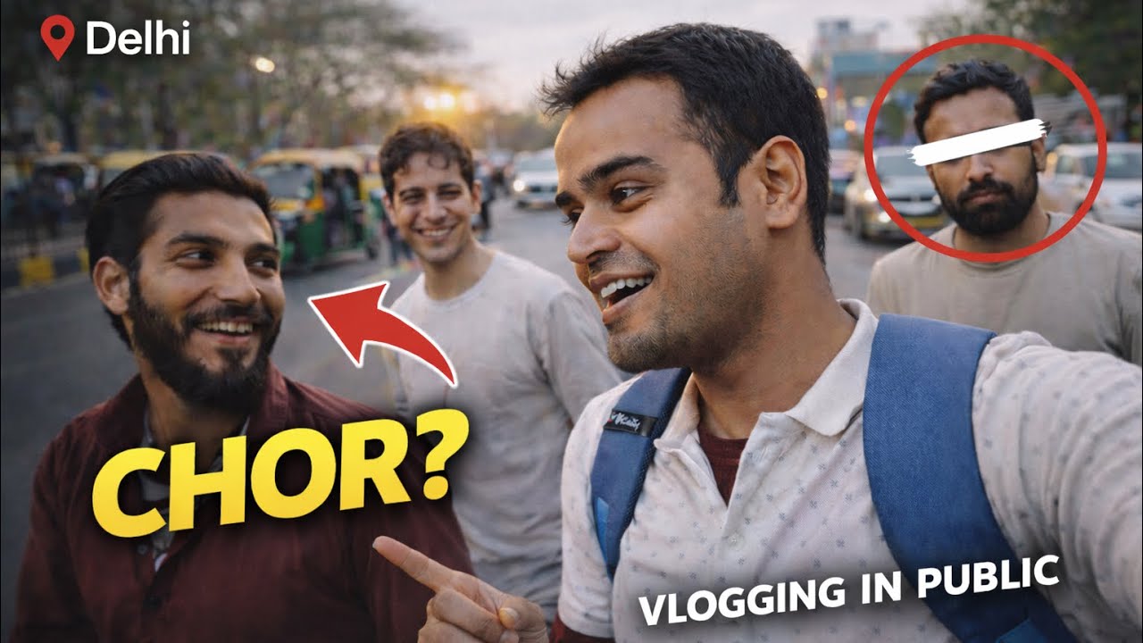 दिल्ली में Vlogging की और लोगों ने… 😳I Tried Vlogging in Public… This Happened in Delhi