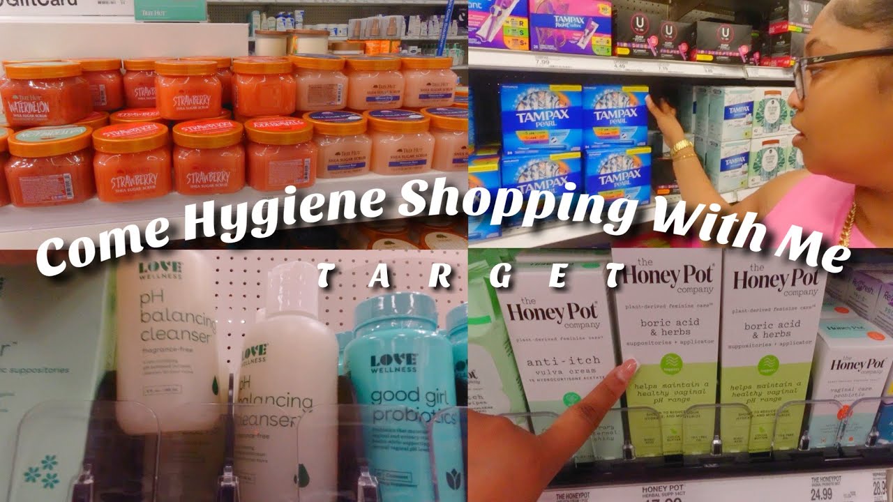 COME HYGIENE SHOPPING WITH ME AT TARGET | FEMININE HYGIENE TALK+SKIN CARE+HAIR TINGZ