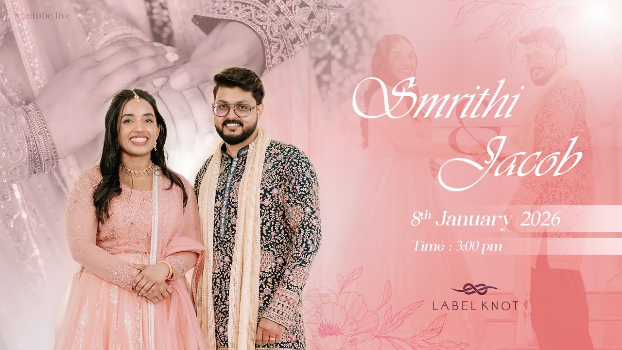 Wedding  ceremony of SMRITHI & JACOB