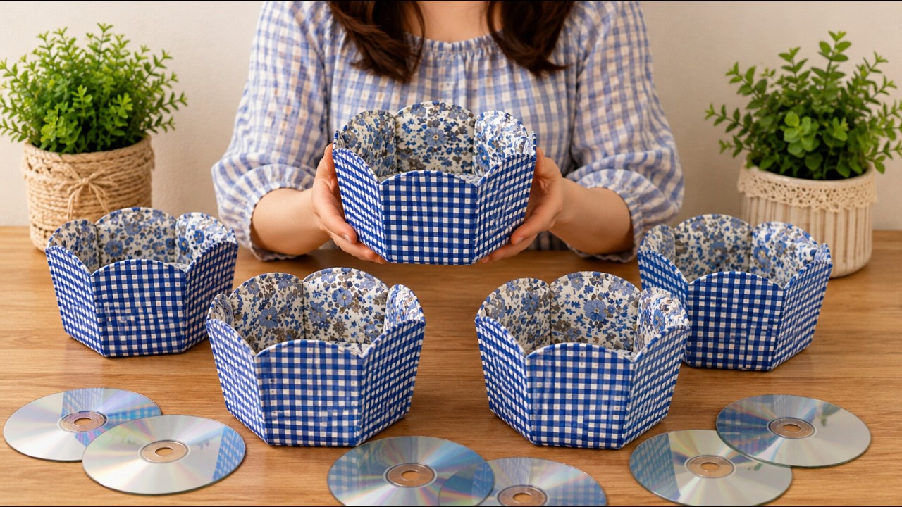 Few People Know This Amazing Old CDs & Fabric Scrap Idea! Everyone Loves the Result!