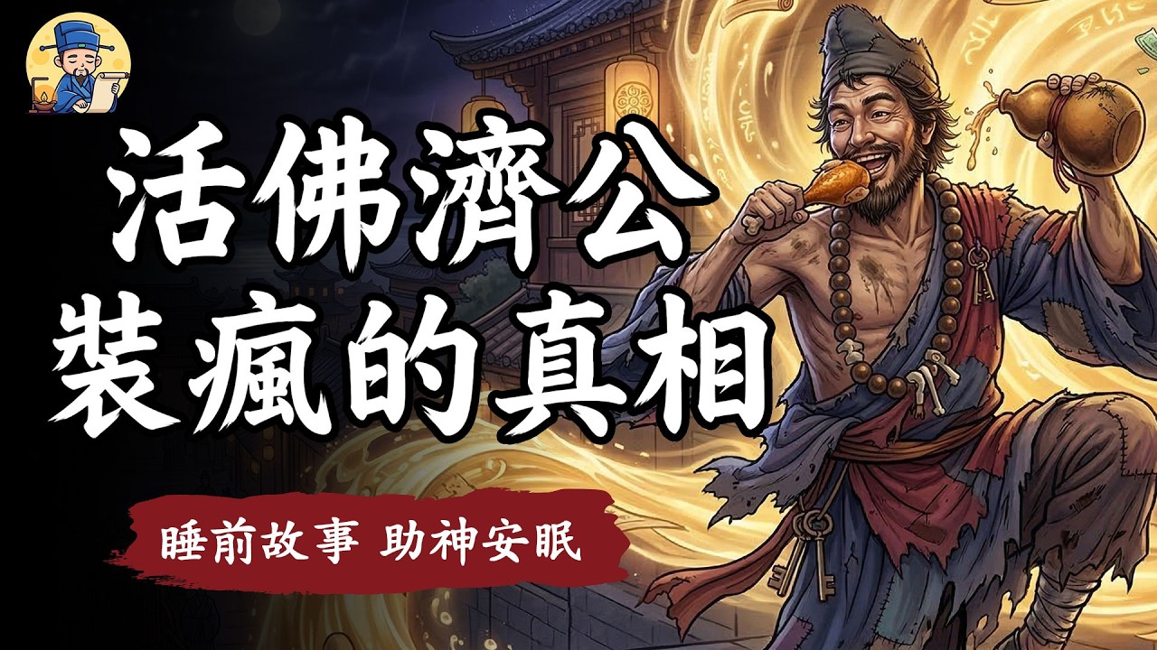 滿身餿味、喝酒吃肉，人人看他是瘋和尚，可真正把苦命人放在心上的，偏偏只有濟公一個｜睡前故事 安神助眠