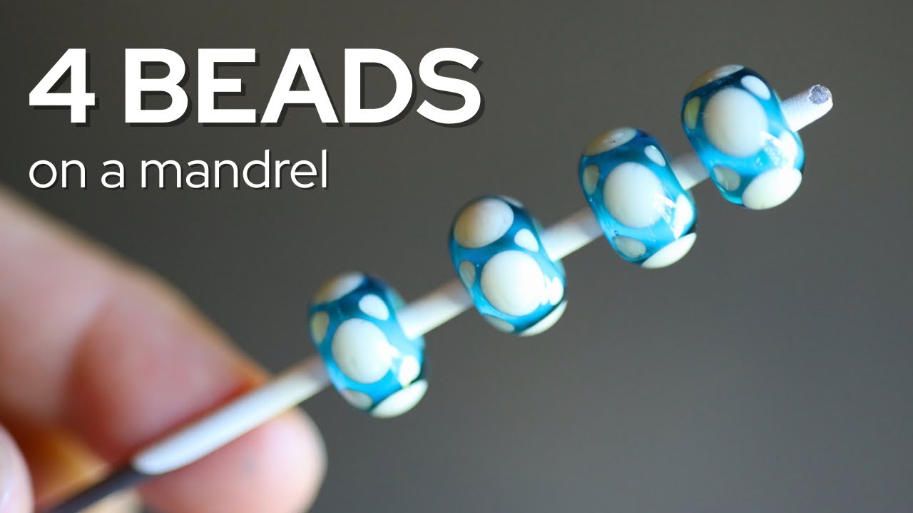 Демонстрация пламенной работы: как я делаю 4 бусины на оправке