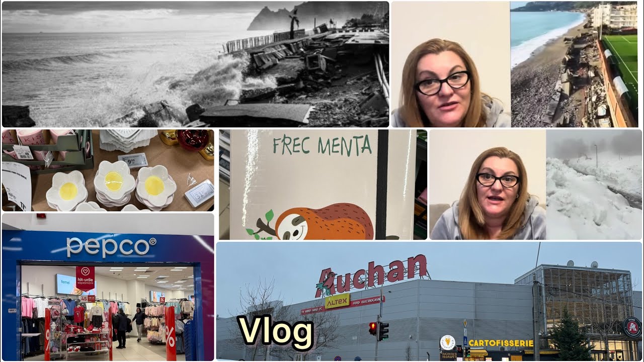 Vlog| Cumpărături și tur Pepco și Auchan, planuri de vacanță anulate de ciclon, alta vacanță, bagaje