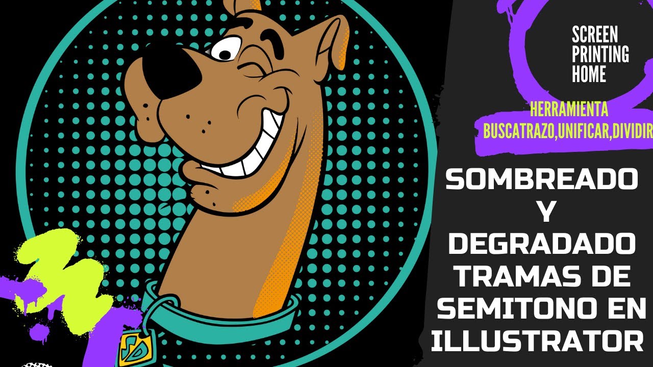 Como hacer un efecto de semitono en illustrator / halftons en illustrator /serigrafia