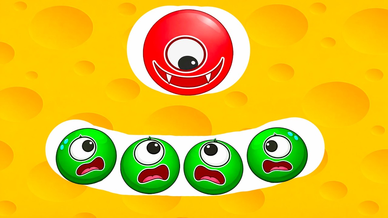 Головоломки Hungry Balls, уровни 1-25, в разрешении 4K!