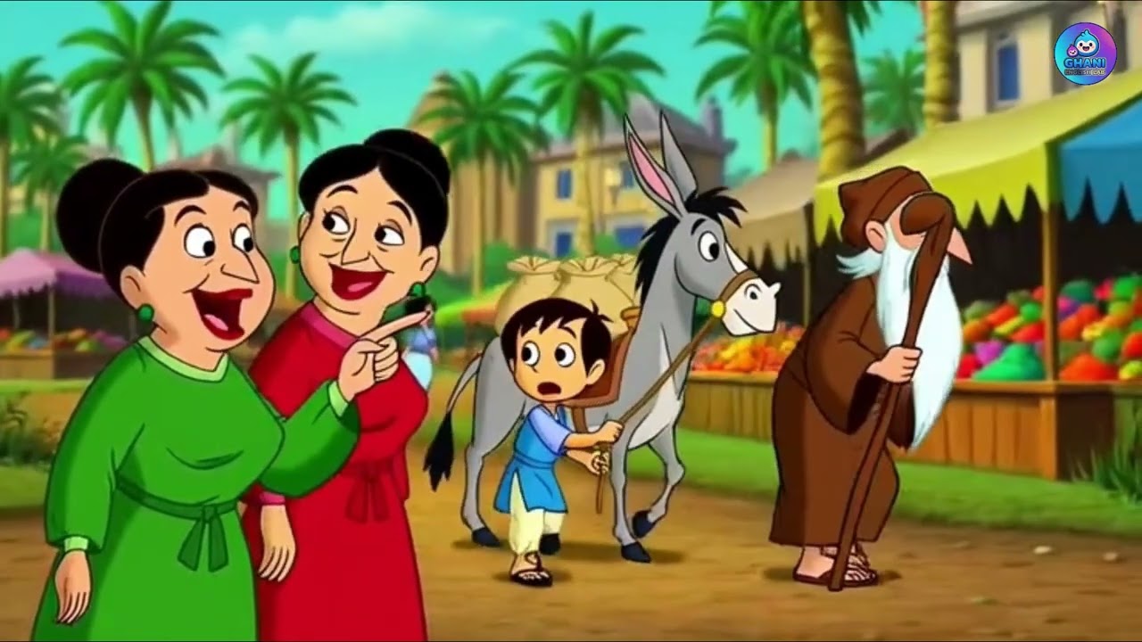 Juha and his donkey #الرسوم_المتحركة#juha#motivation#animatedshort#cartoon#englishstories #جحا