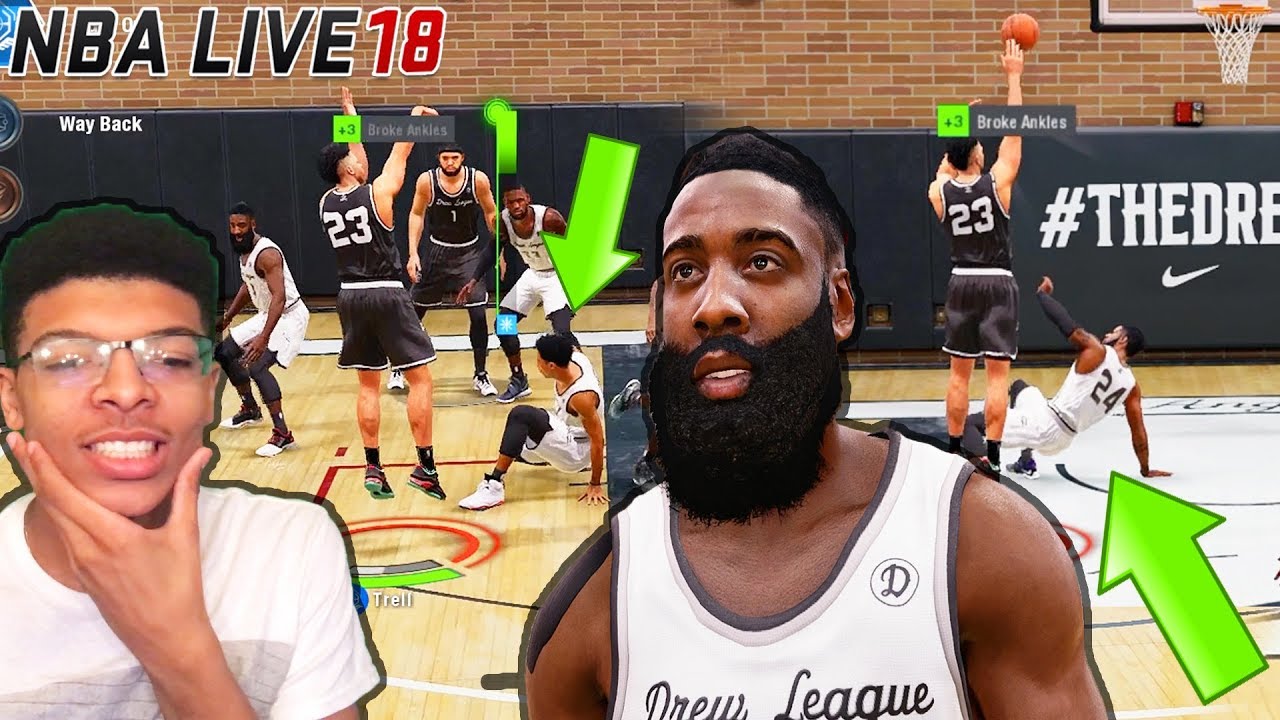 NBA Live 18 - Best Wing Shooter Vs. James Harden !! So Many Ankle Breaker Animations !!