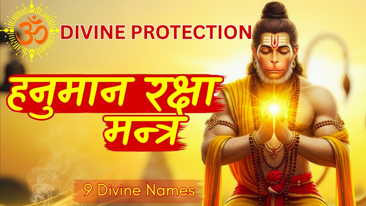 🚩Ancient Divine Protection Mantra  for Removing Obstacles | 9 Sacred Hanuman Names Chant 🚩