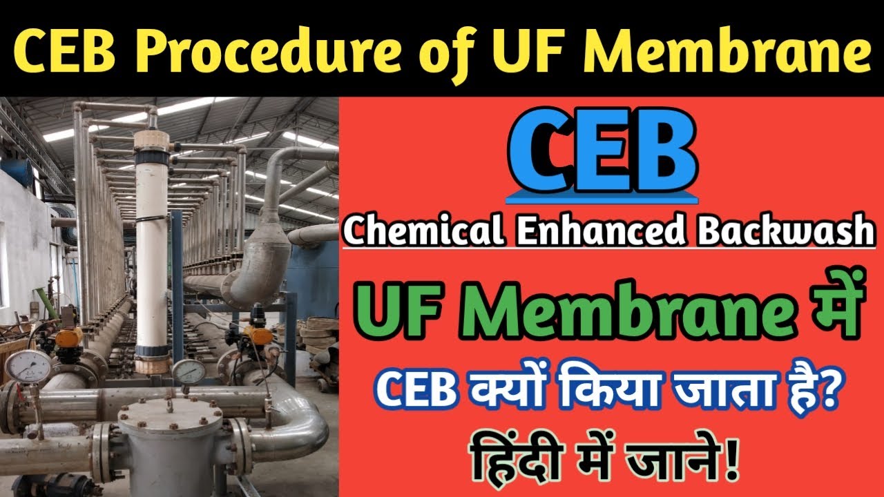 Chemical enhanced backwash in ultrafiltration membrane | CEB procedure of UF membrane | UF plant |