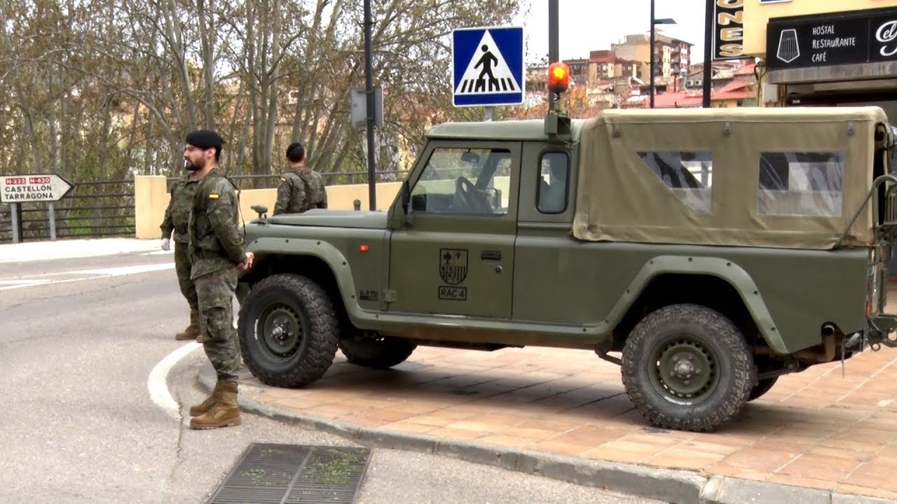 El ejército se despliega en Alcañiz para frenar los contagios por coronavirus