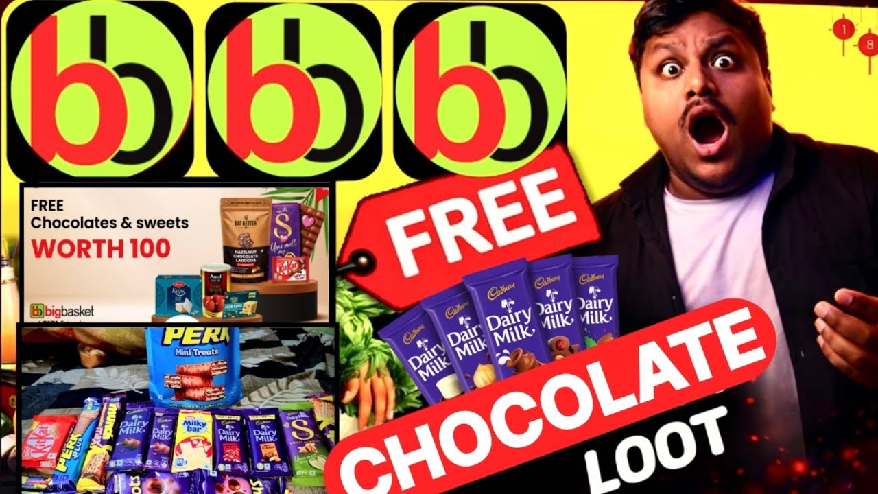 🍫😱Bigbasket Free Shopping Offer | Bigbasket Chocolate Offer | Bigbasket Coupon Code @akashgaur 