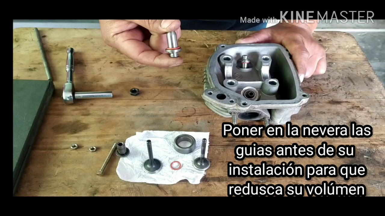 Como instalar Guía de Válvulas de Moto Scooter 125CC