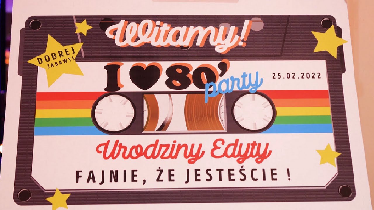 Impreza w stylu lat 80' - Czterdziestka Edyty!