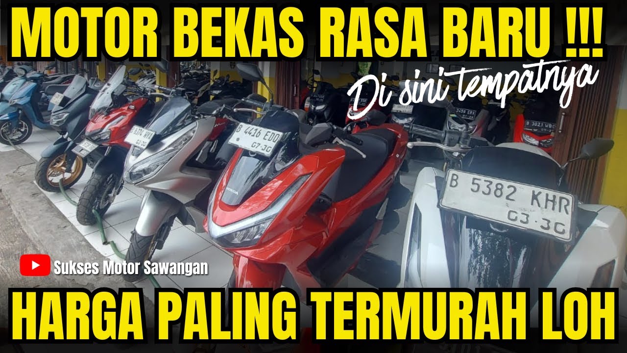 MOTOR BEKAS RASA BARU !! murah banget lohhh segini harga nya . SUKSES MOTOR SAWANGAN DEPOK