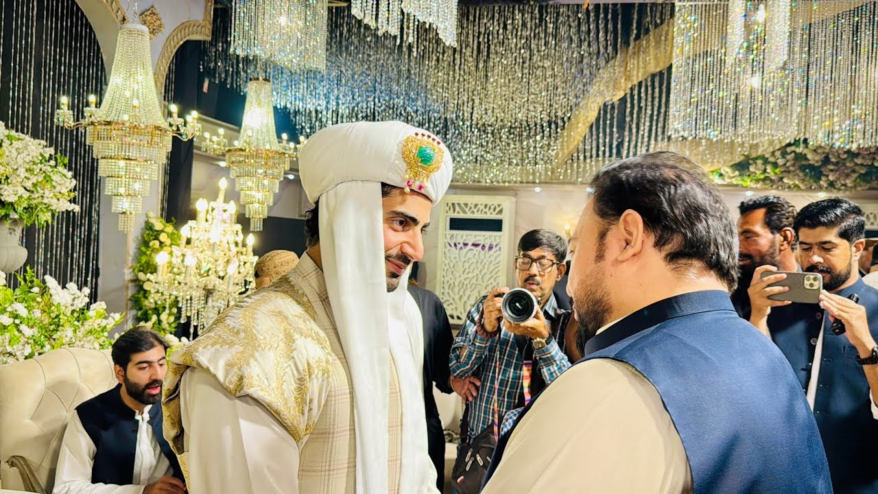  پرنس آغا عمراحمدزئی کی نواب ثناء اللہ زہری کےفرزند نوابزدہ امیر حمزہ زہری کی شادی میں شرکت