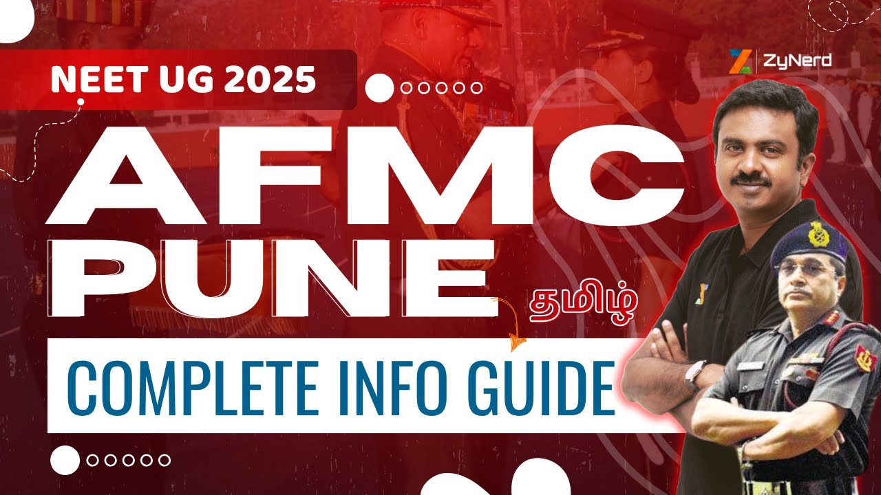 AFMC, Pune | Complete Info Guide | NEET UG – 2025 | Tamil