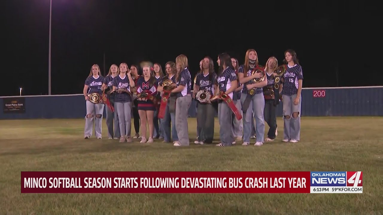 Minco softball season starts following devastating bus crash last year