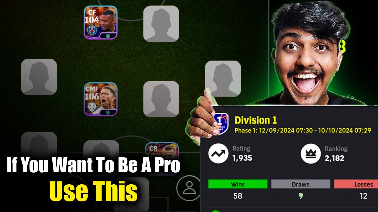 Best Formation Of Efootball 25🔥Use This If You Want To Reach Divison 1