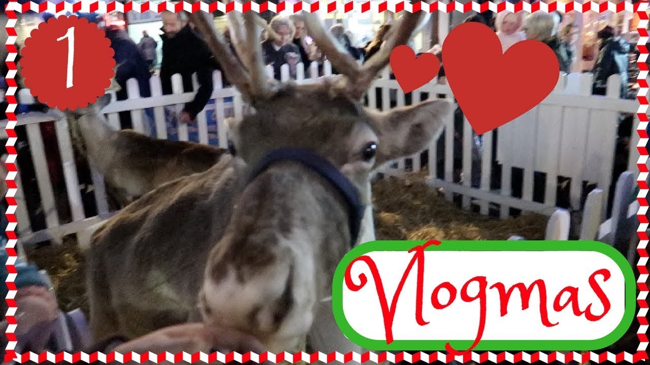 Vlogmas Day 1 | Christmas Markets, Reindeers and free pizza! | KrispySmore | December 2017