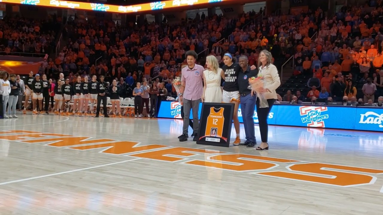 Lady Vols Rae Burrell senior ceremony