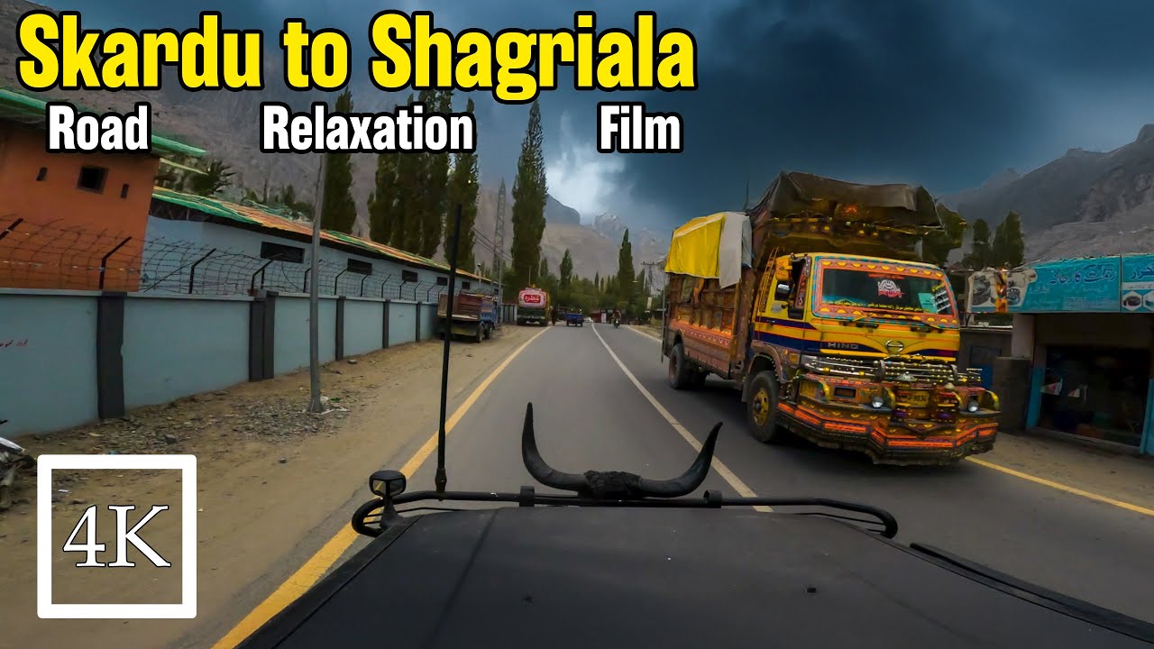 Skardu to Shangrila Resort & Upper Kachura Lake Complete Road Video | JSR Road 4K Scenic Drive