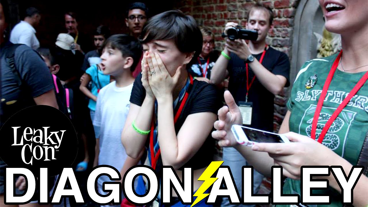 Diagon Alley Fangirl Reaction in the Wizarding World of Harry Potter