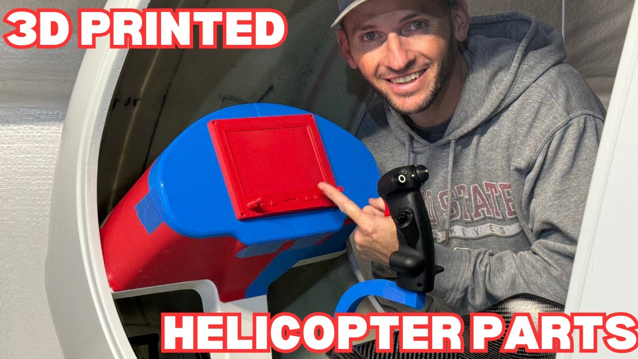 I 3D Printed My Helicopter Flight Controls | Basement Kit Helicopter Ep. 23