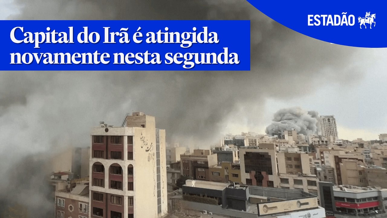 Ataques na capital do Irã, Teerã, atingem vários pontos da cidade nesta segunda-feira, 2