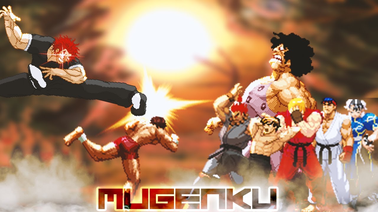 Baki team up with Yujiro and this is what happened... Baki the Grappler vs Street Fighter MUGEN