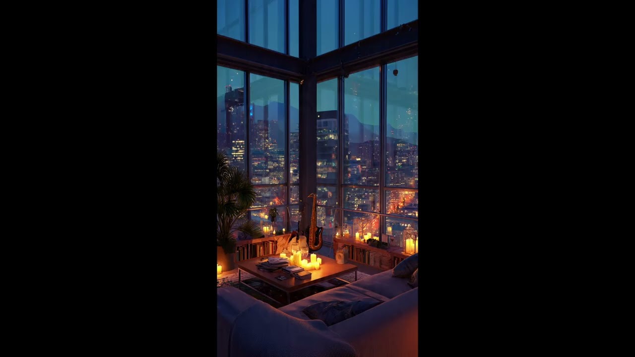 1 Hours Smooth Jazz Lounge   Night City Ambience